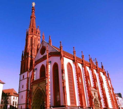 Die gotische Marienkapelle am Würzburger Marktplatz